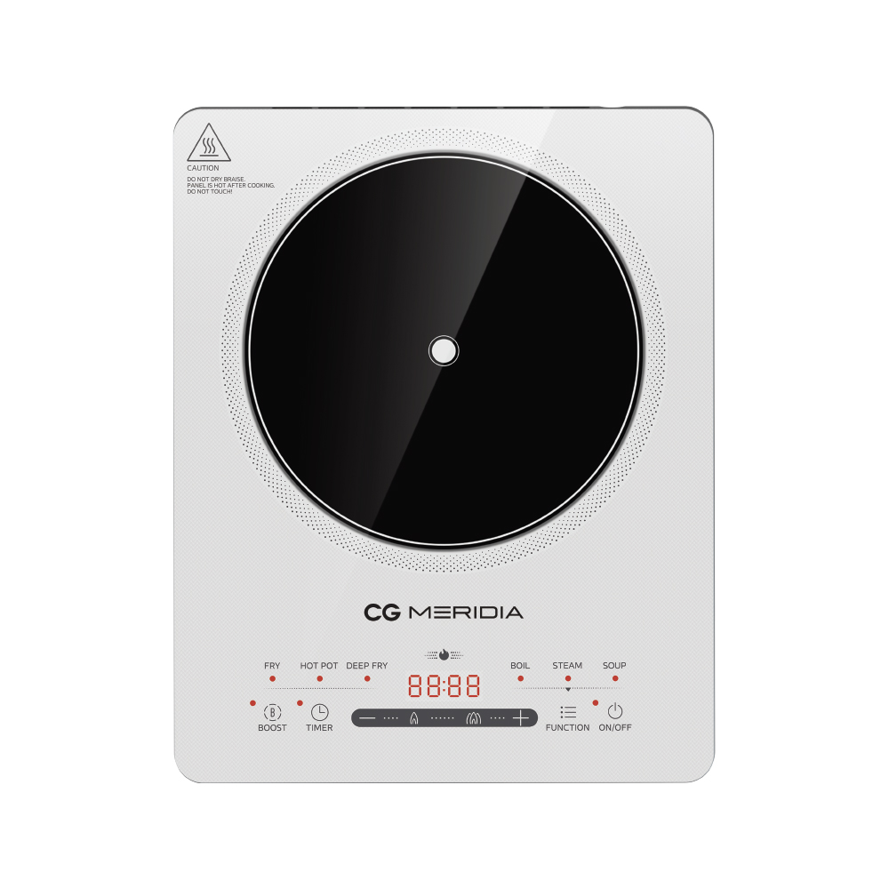 CG Meridia 2200 Watt Single Induction Cooktop (CGMRIC22G) model CGMRIC22G front view - GharOne Nepal