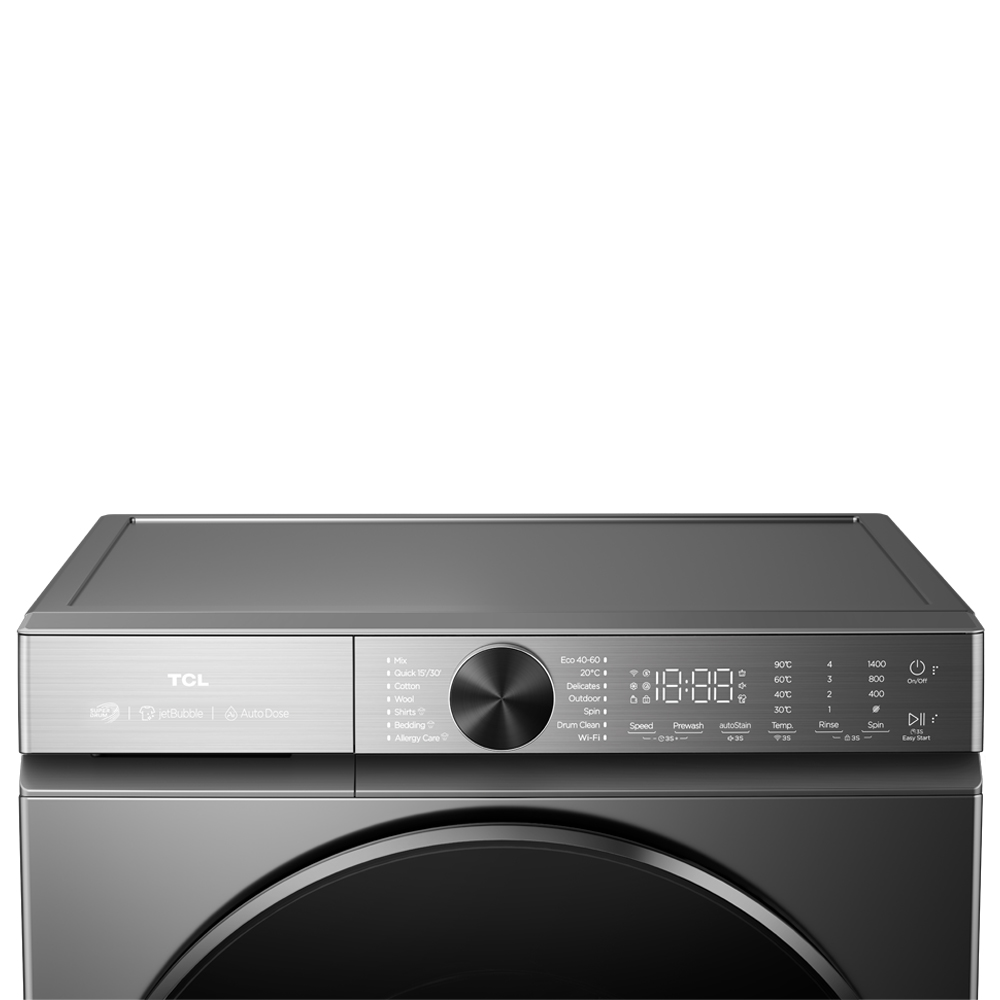 TCL 12 Kg Fully Automatic Front Load Washing Machine (C6812FLG) model C6812FLG front view - GharOne Nepal view 6