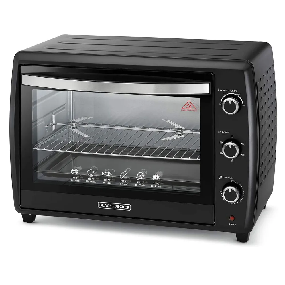 Black Decker 70L Double Glass Toaster Oven TRO70RDG B5