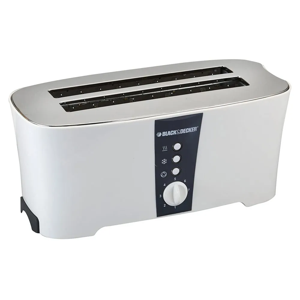 black & decker et304-b5 stainless steel cool touch 4 slice toaster