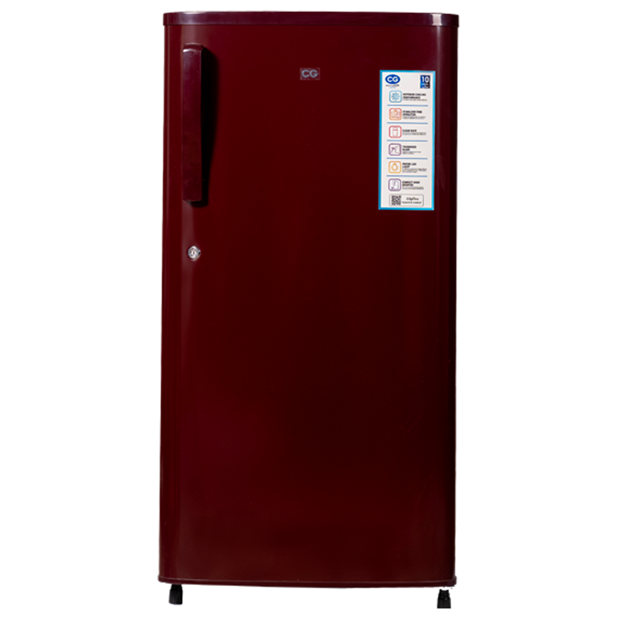 CG 180 Liter Single Door Refrigerator (CGS2003PR) model CGS2003PR front view - GharOne Nepal
