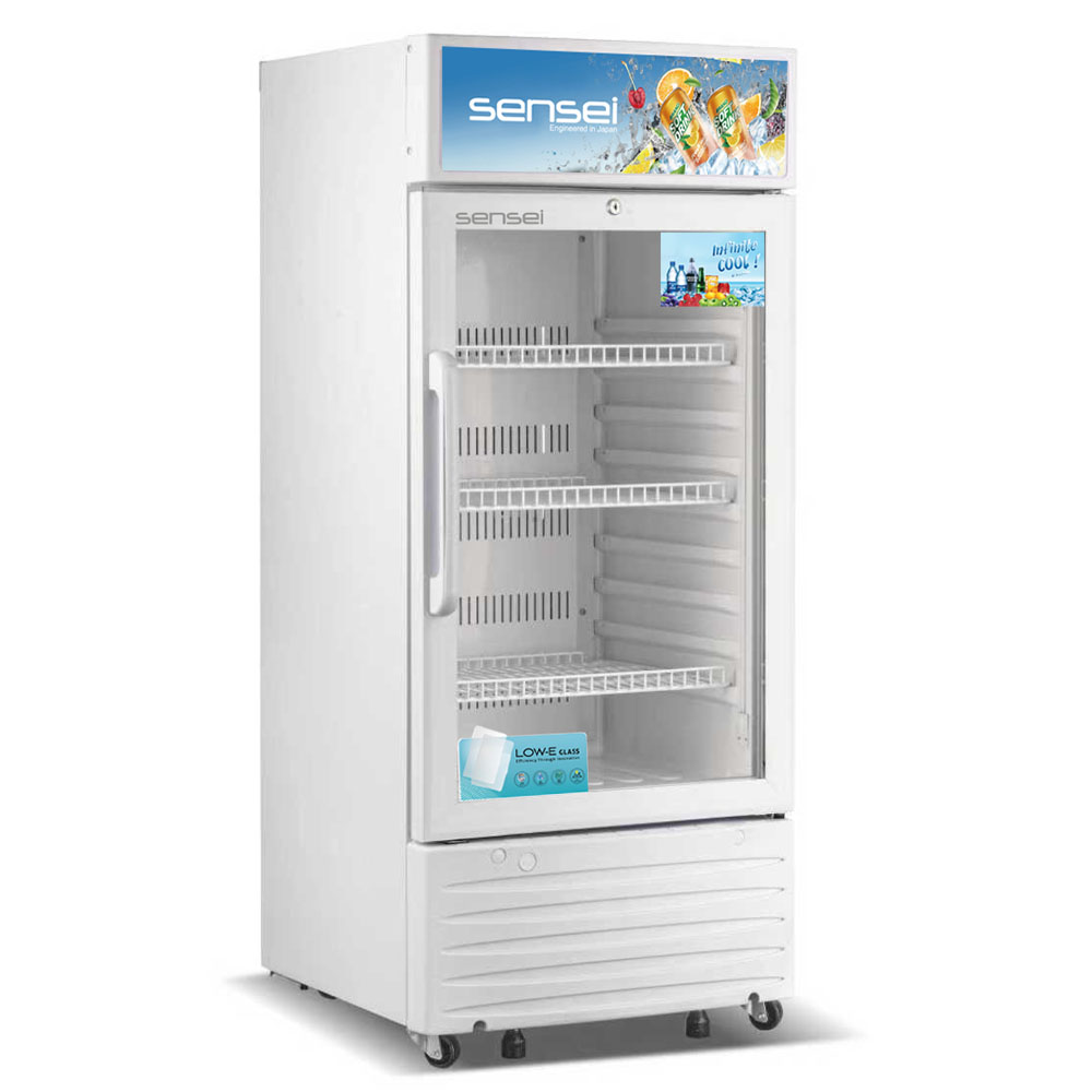 Sensei 180 Liter Ventilated Showcase with No-Frost System (SSC180SF3) model SSC180SF3 front view - GharOne Nepal