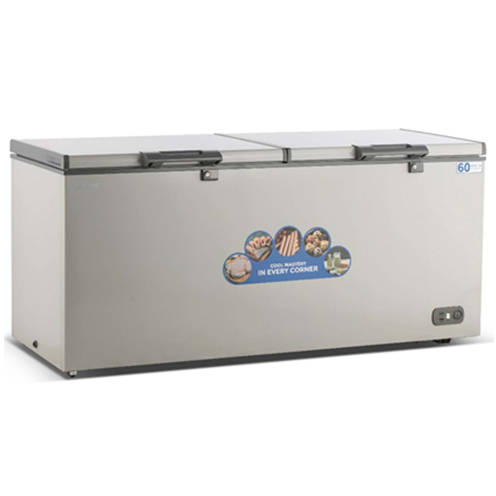 Sensei 450 Liter Hard Top Double Door Chest Freezer (SCF450HDW3C) model SCF450HDW3C front view - GharOne Nepal