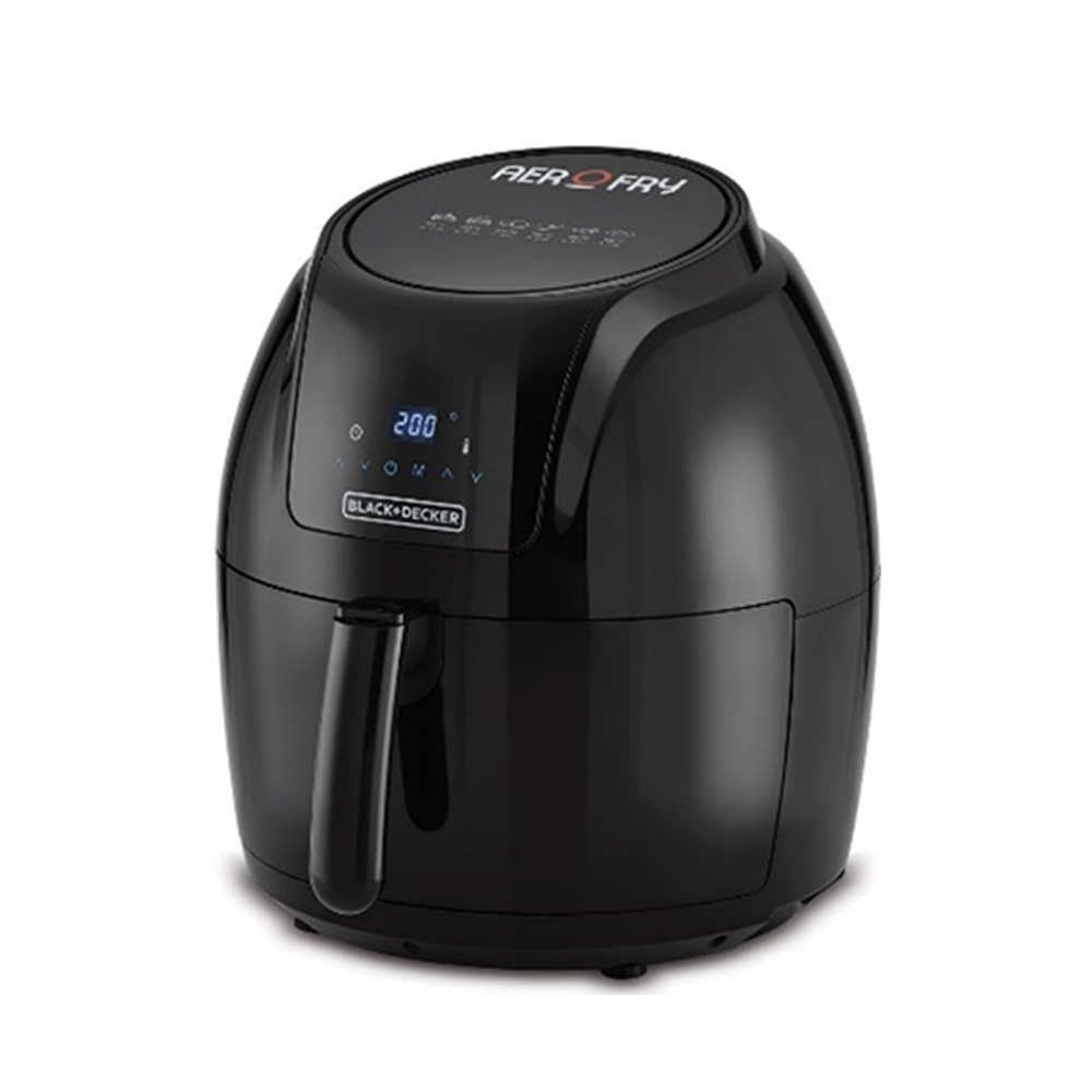 Black + Decker Digital Air Fryer 3.7 Liters 1500 Watt Black AF4037-B5