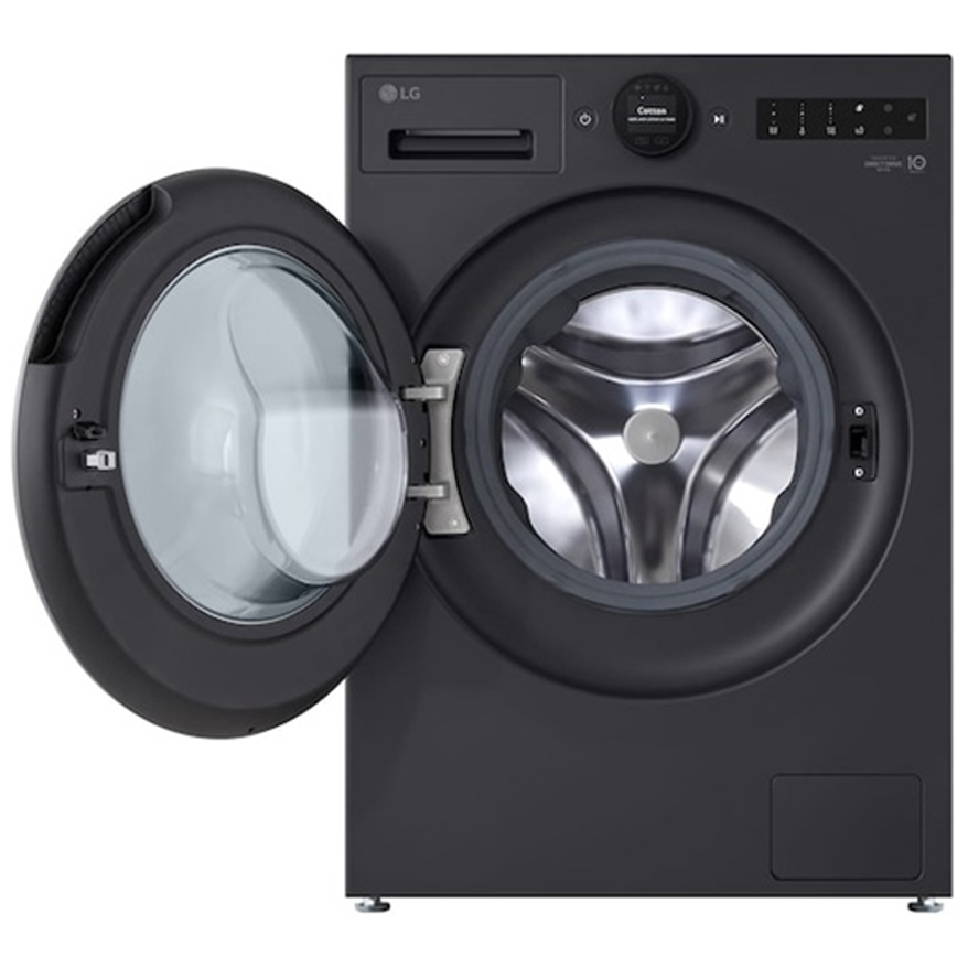 LG 14Kg Fully Automatic Front Load Washing Machine (FX1414S2K.AEBQ) model FX1414S2K.AEBQ front view - GharOne Nepal view 3