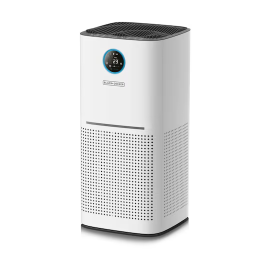 Black+Decker 470m3/h Air Purifier or Air Care model AP3560-B5 front view - GharOne Nepal