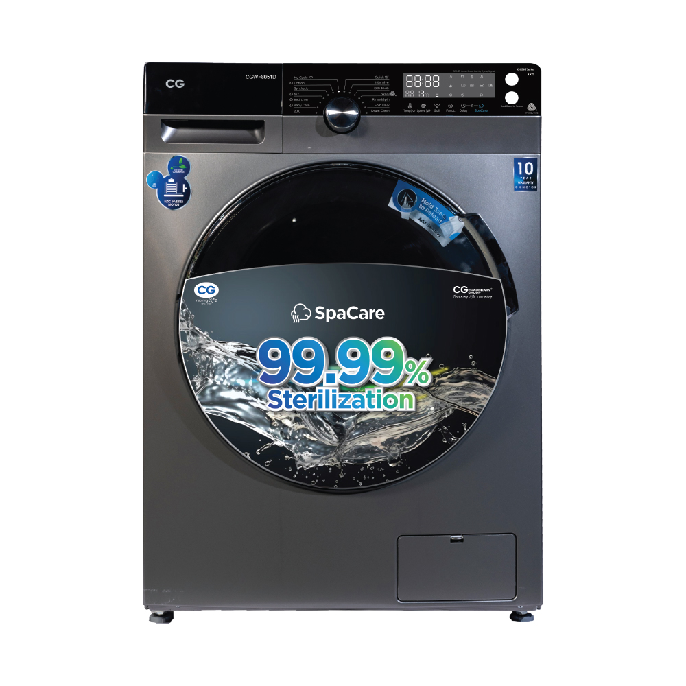 CG 8 Kg Front Load Washing Machine (CGWF8051D) model CGWF8051D front view - GharOne Nepal
