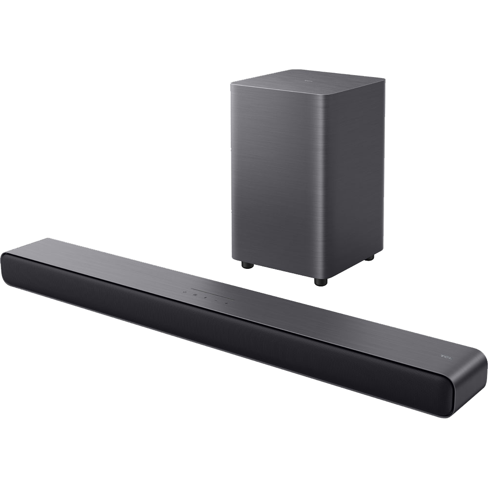 TCL 2.1 Channel Dolby Atmos Soundbar with Wireless Subwoofer model S55H front view - GharOne Nepal view 2