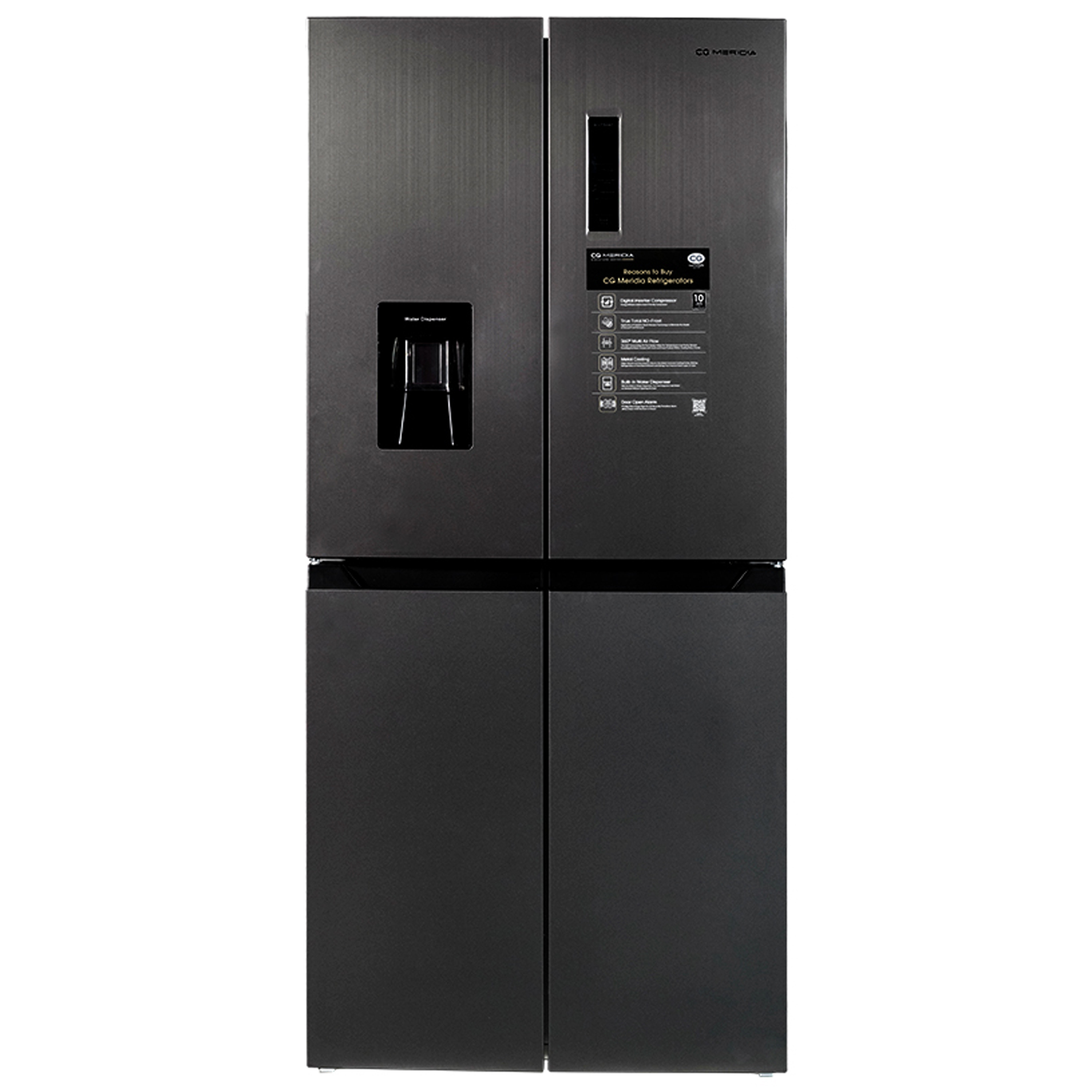 CG 520 Liter Multi Door Refrigerator (CGMMD540MGI) model CGMMD540MGI front view - GharOne Nepal