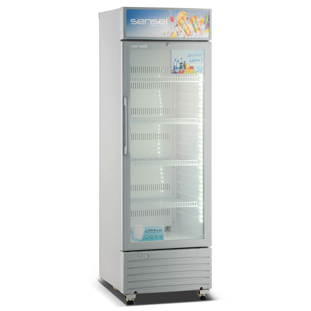 Sensei 350 Liter Ventilated Showcase with No-Frost System (SSC350SF3) model SSC350SF3 front view - GharOne Nepal