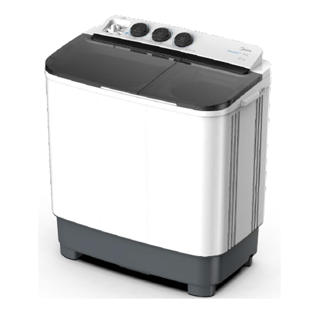 Midea 8 Kg Twin Tub Washing Machine model MT100W80 front view - GharOne Nepal