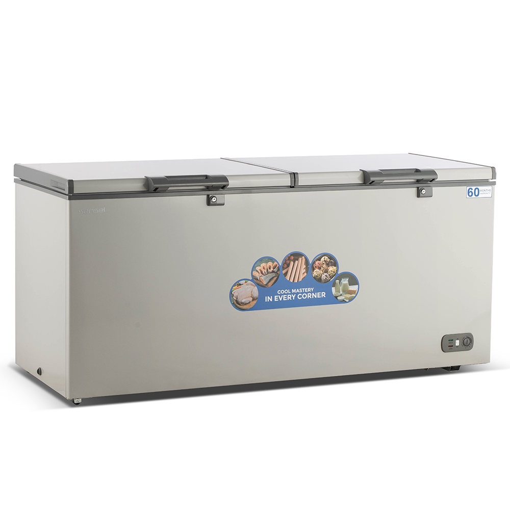 Sensei 580 Liter Hard Top Double Door Chest Freezer (SCF580HDA3C) model SCF580HDA3C front view - GharOne Nepal