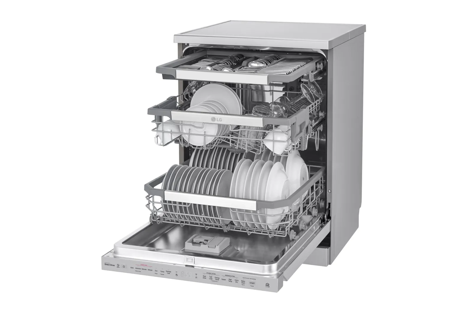 LG 14 Plate Setting Dish Washer (DFB325HS) model DFB325HS front view - GharOne Nepal view 8