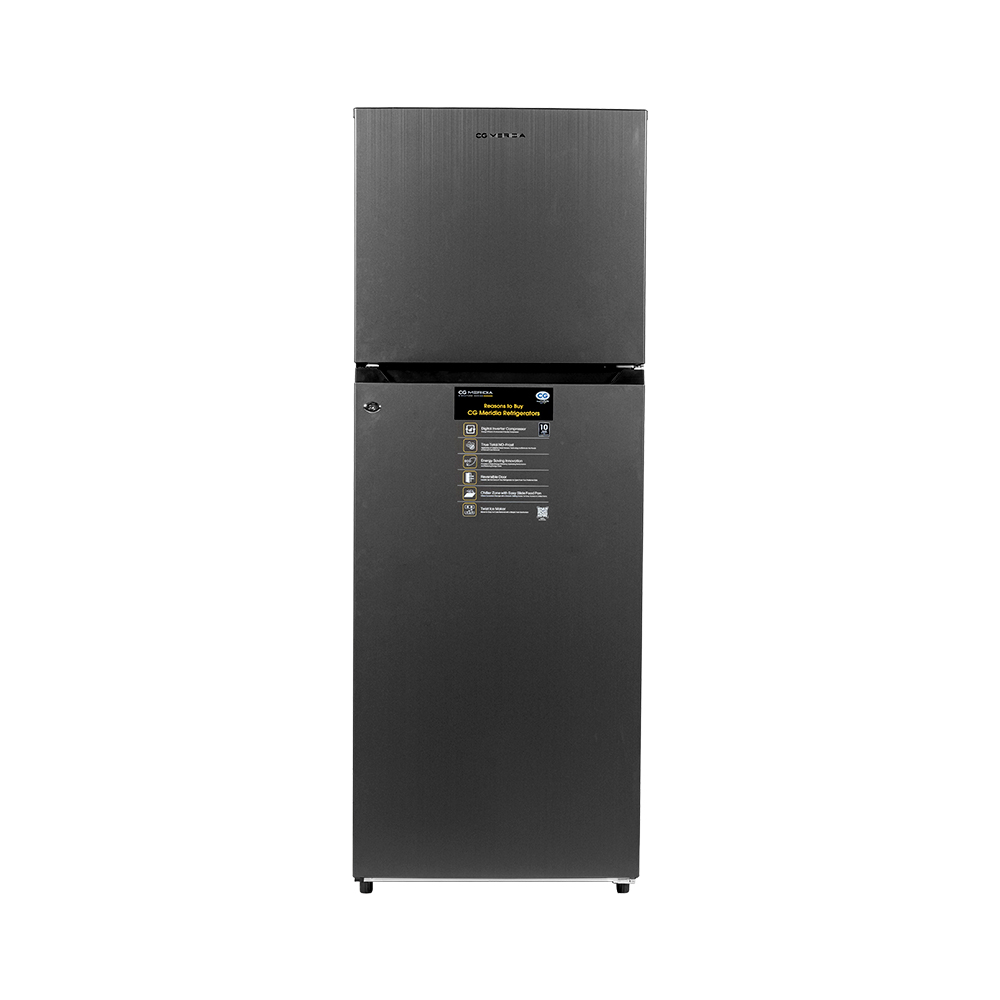 CG 350 Liter Double Door Refrigerator (CGMD370MGI) model CGMD370MGI front view - GharOne Nepal