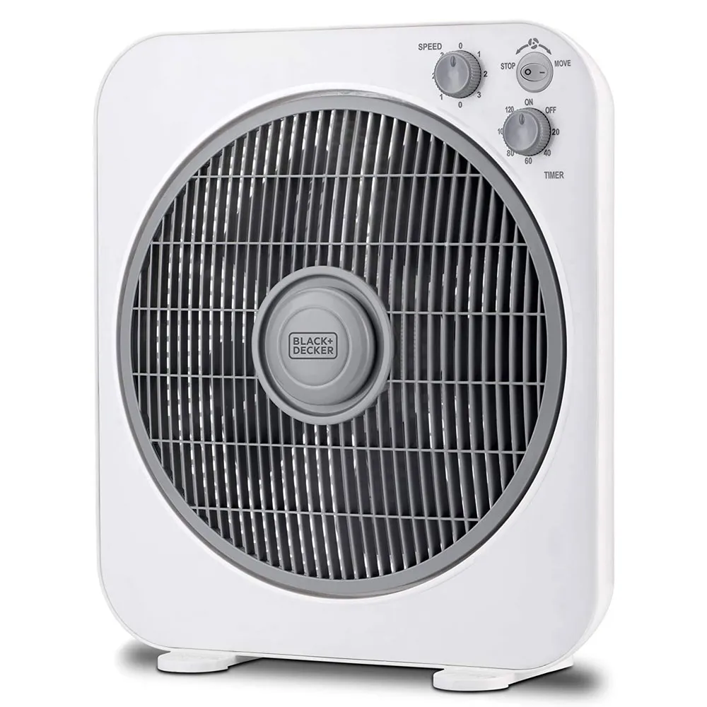 Black+Decker 12 Inch Box Desk Fan (FB1220-B5) model FB1220-B5 front view - GharOne Nepal