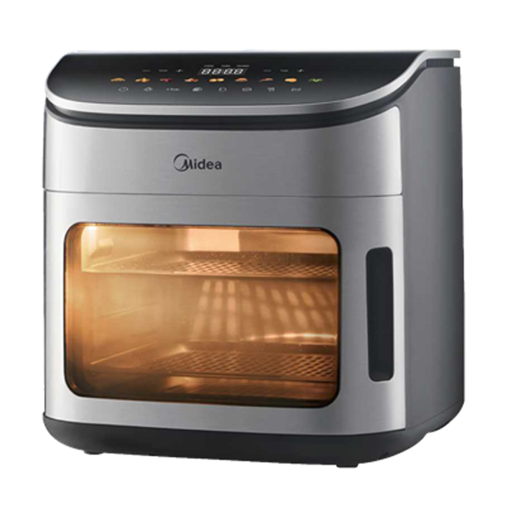Midea 12 Liter Digital Air Fryer model MF-CY120K2 front view - GharOne Nepal
