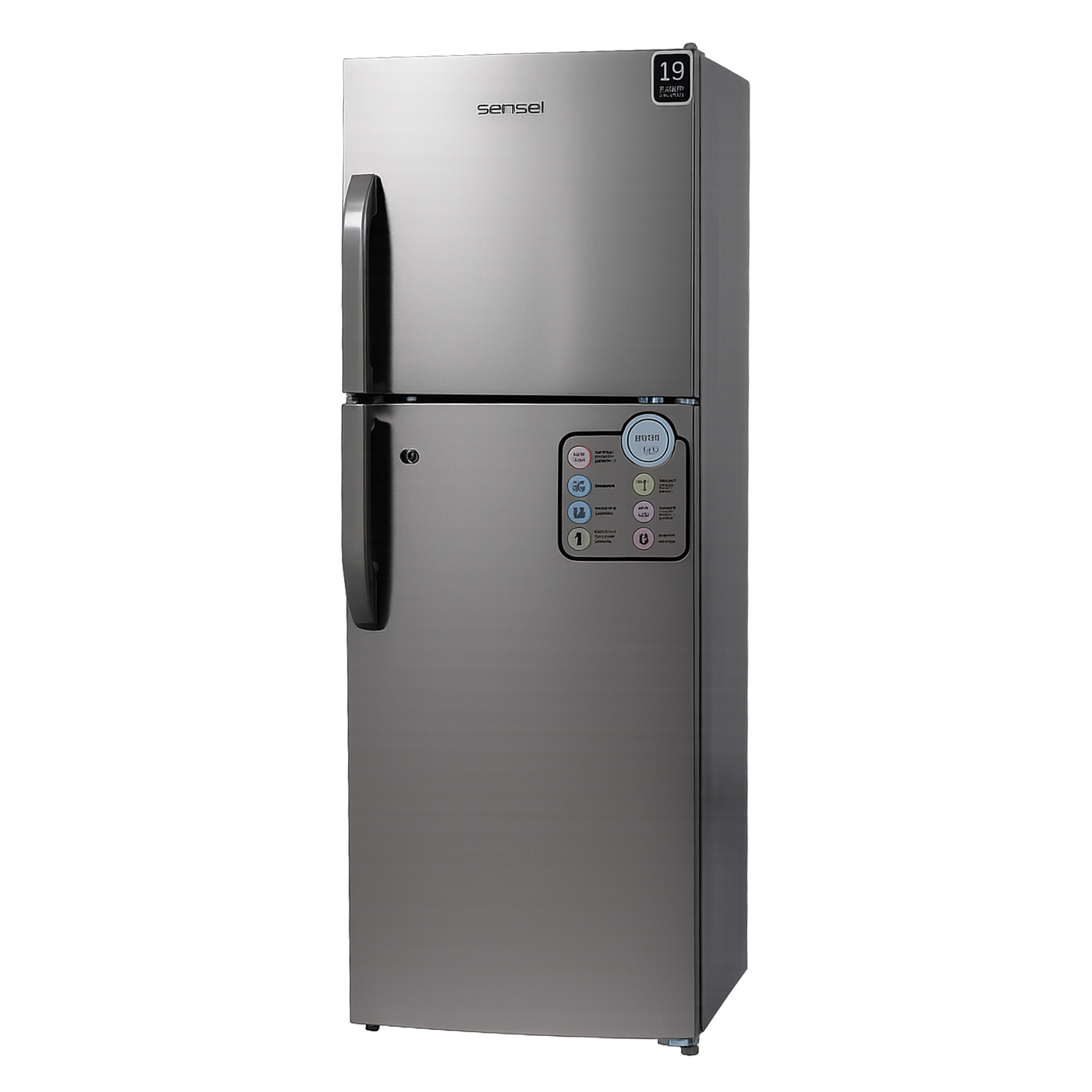 Sensei 220 Liter Double Door Refrigerator model SRF235DSS04 front view - GharOne Nepal view 4