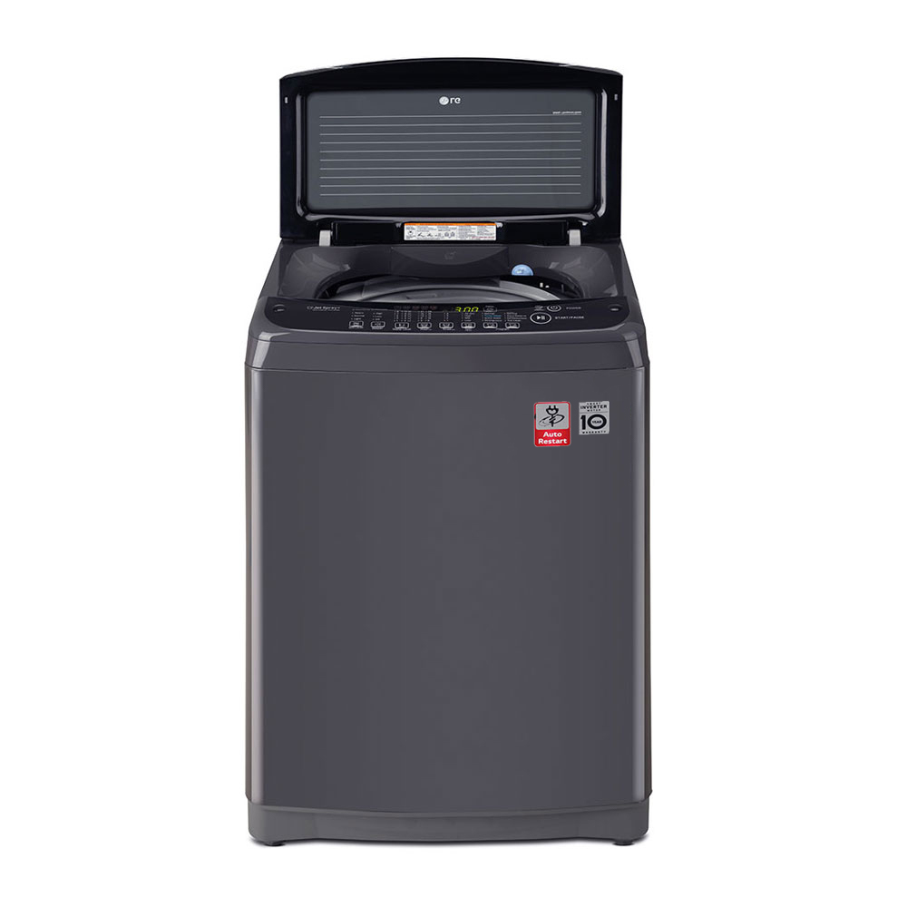 LG 9 Kg Top Load Washing Machine (T2109VSAB) model T2109VSAB front view - GharOne Nepal view 3