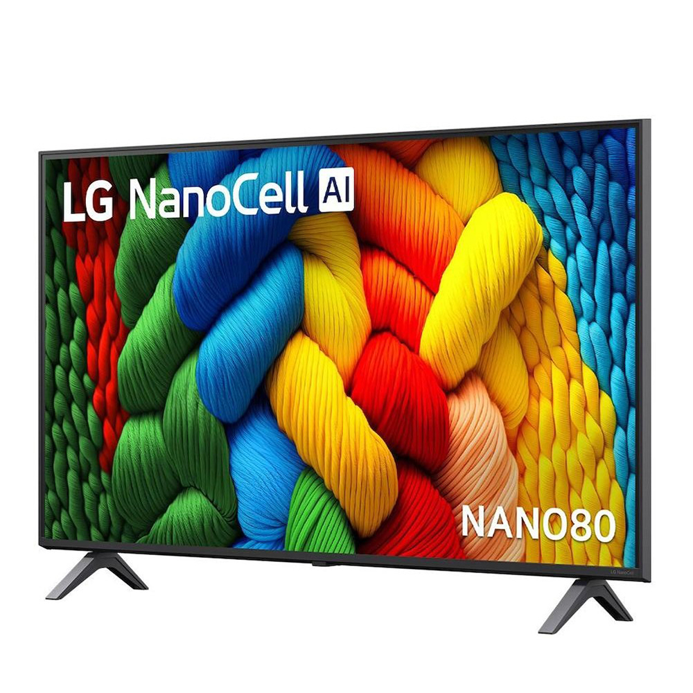 LG 43 Inch 4K UHD NanoCell Smart TV | AI ThinQ, HDR, HDMI 2.1 (43NANO80ASA) model 43NANO80ASA front view - GharOne Nepal view 3