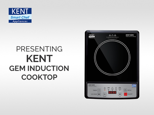 KentRO 1500 W Induction Cooktops model Kent Gem Induction Cooktops front view - GharOne Nepal view 2