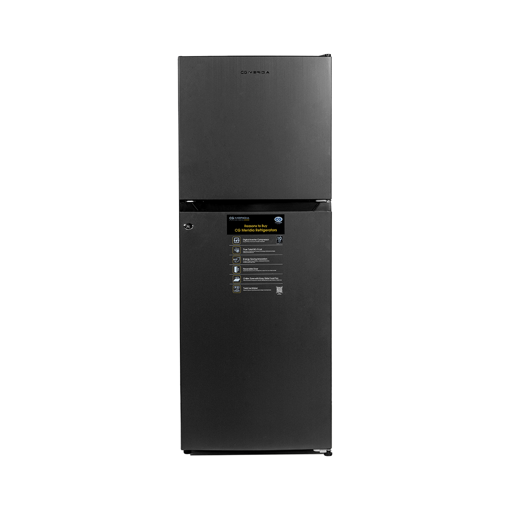 CG 220 Liter Double Door Refrigerator model CGMD240MGI front view - GharOne Nepal