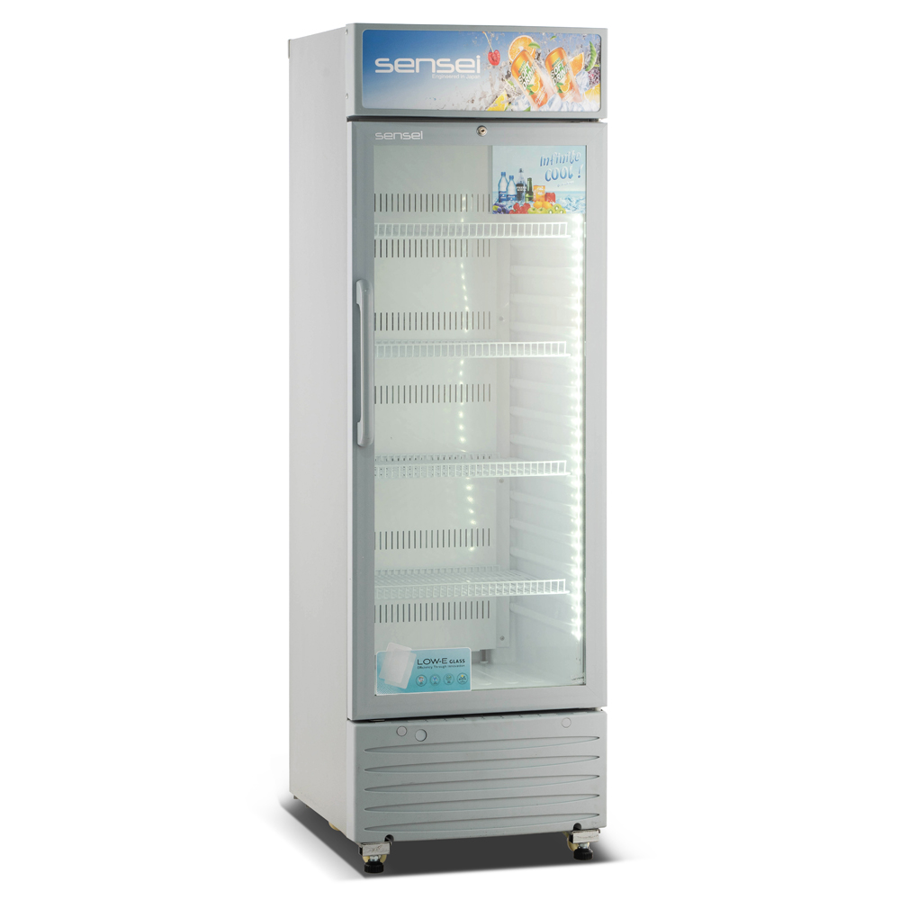 Sensei 250 Liter Ventilated Showcase with No-Frost System (SSC250SF3) model SSC250SF3 front view - GharOne Nepal