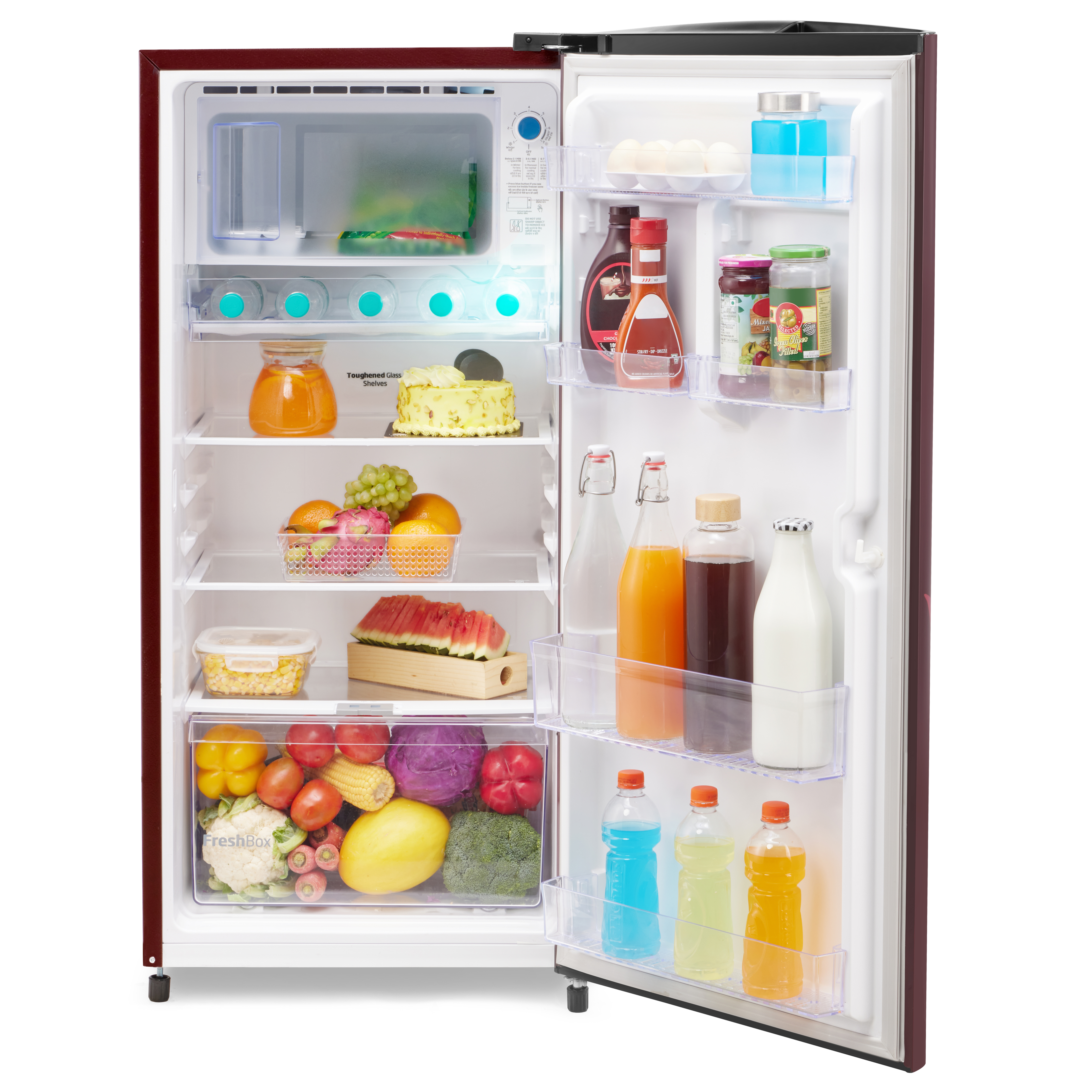 Beko 188 Liter Single Door Refrigerator (RDC208SFLWE/PW) model RDC208SFLWE/PW front view - GharOne Nepal view 3