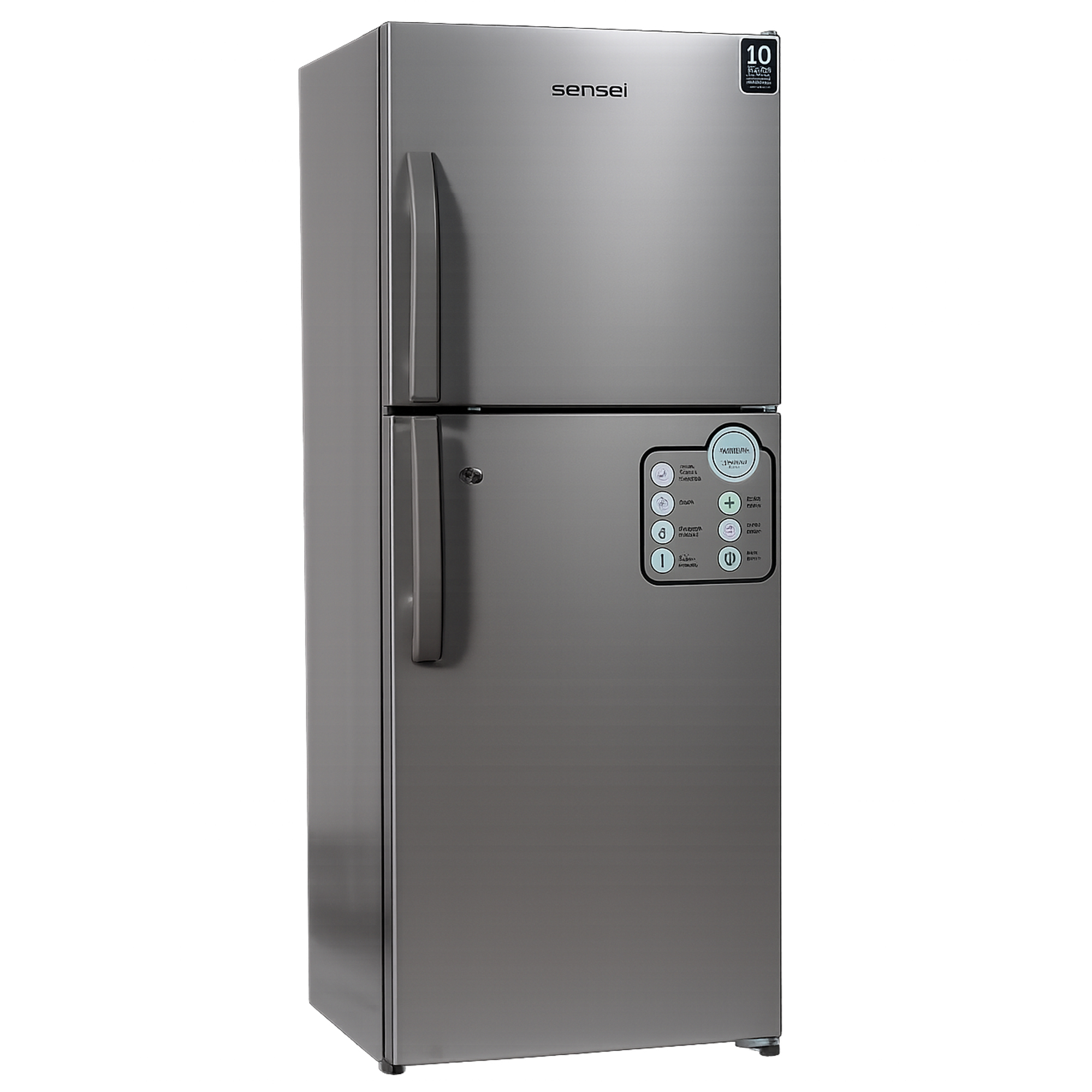 Sensei 220 Liter Double Door Refrigerator model SRF235DSS04 front view - GharOne Nepal view 3