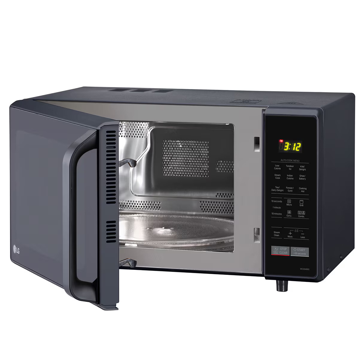 LG 28 Liter Convection Microwave Oven (MC2846BG) model MC2846BG front view - GharOne Nepal view 5