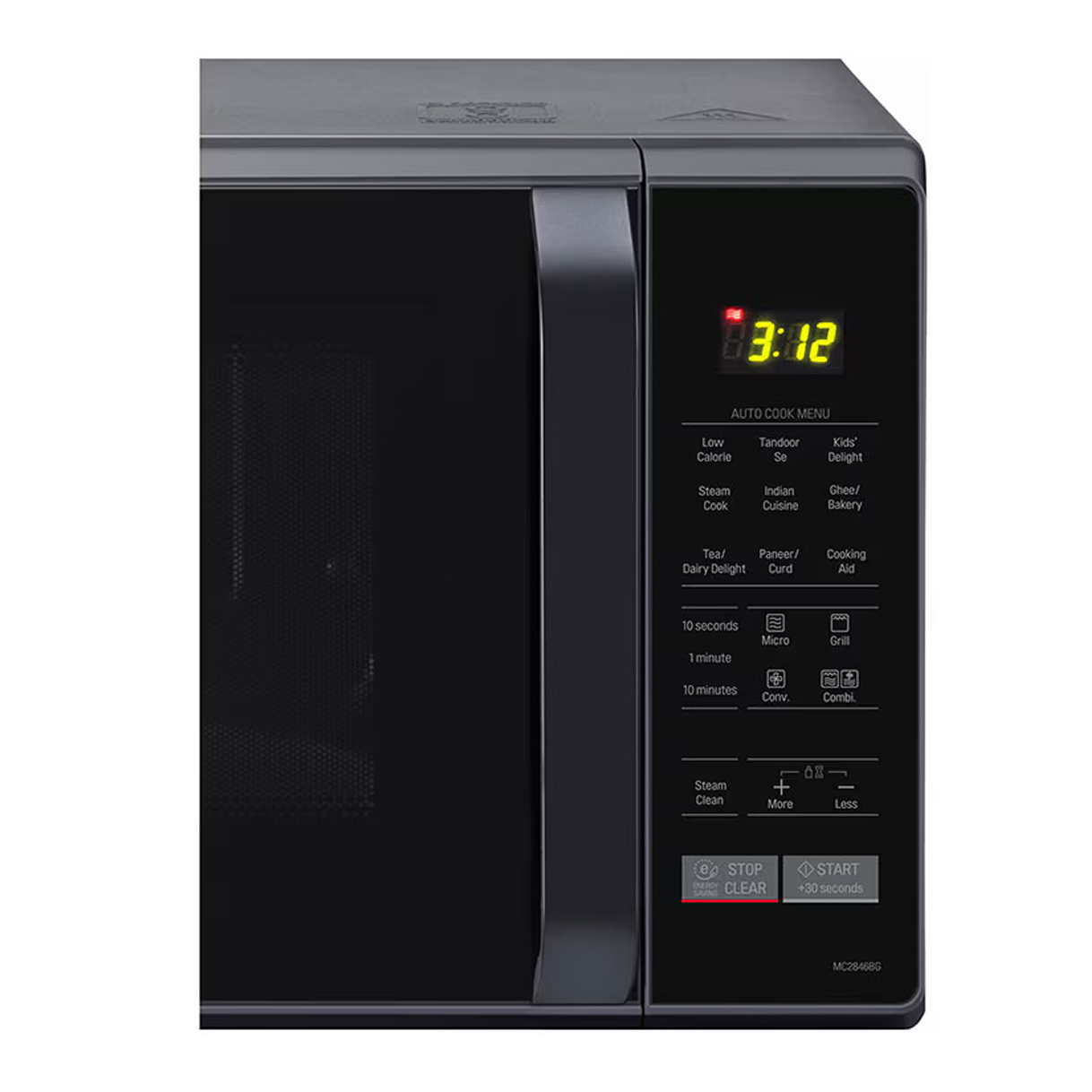 LG 28 Liter Convection Microwave Oven (MC2846BG) model MC2846BG front view - GharOne Nepal view 4