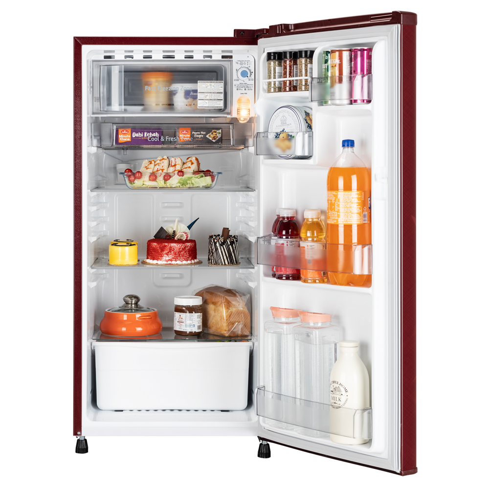 LG 185 Liter Single Door Refrigerator (GLB203ALCC.ALCQ) model GLB203ALCC.ALCQ front view - GharOne Nepal view 3