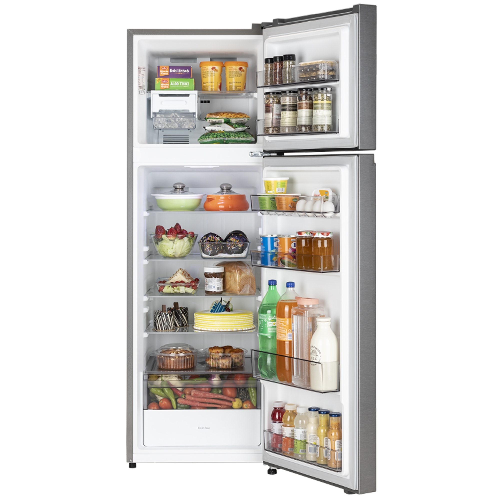 LG 288 Liter Double Door Refrigerator (GLM290BPZI.APZQ) model GLM290BPZI.APZQ front view - GharOne Nepal view 4