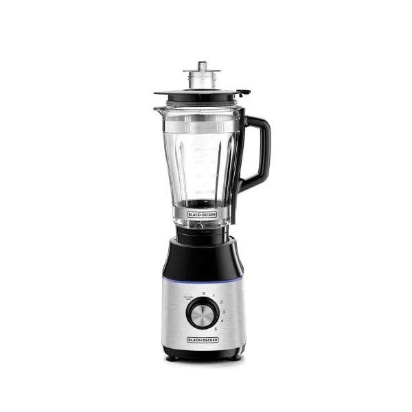 Black+Decker 700W Glass Jar Blender (BX650G-B5) model BX650G-B5 front view - GharOne Nepal