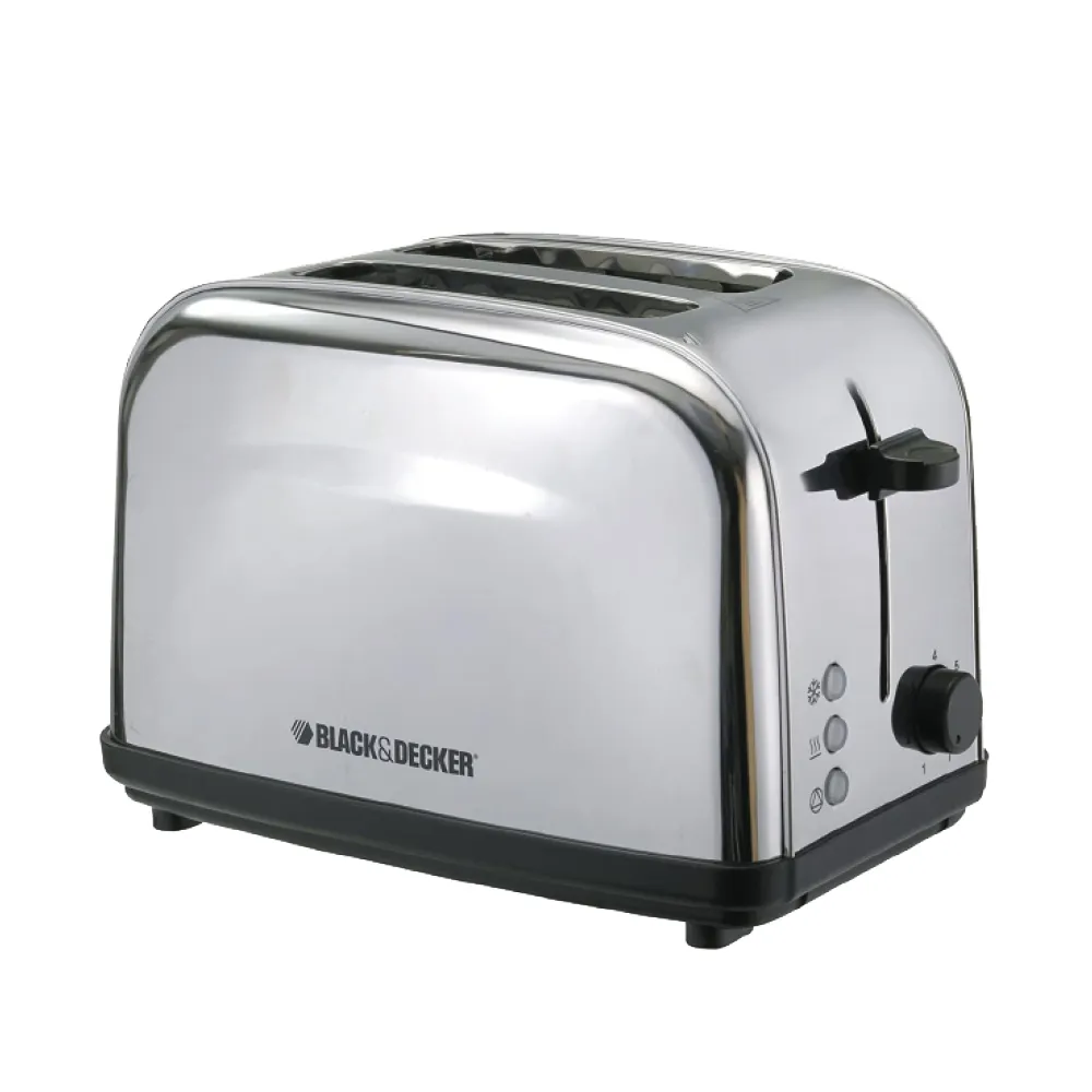 Black Decker 2 Slice Stainless Steel Toaster ET222 B5