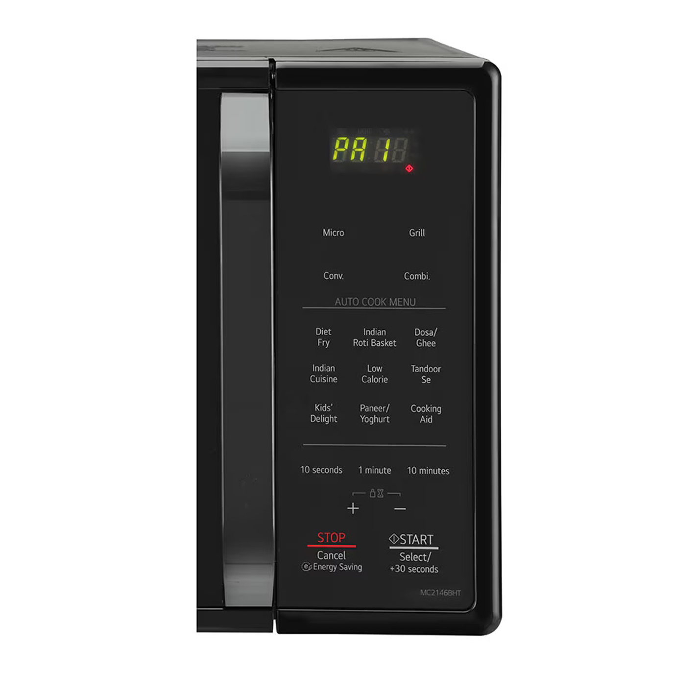 LG 21 Liter Convection Microwave Oven (MC2146BHT) model MC2146BHT front view - GharOne Nepal view 6