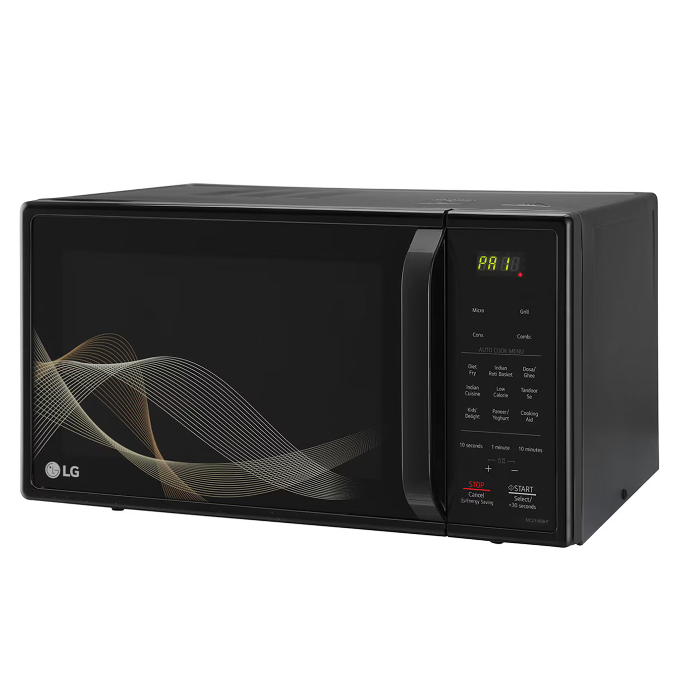 LG 21 Liter Convection Microwave Oven (MC2146BHT) model MC2146BHT front view - GharOne Nepal view 3