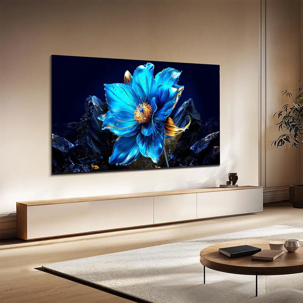 TCL 75 Inch QLED 4K, Powered by Google TV model 75P7K front view - GharOne Nepal view 7