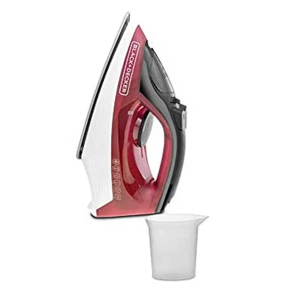 Black+Decker 1600 W Iron With Anti Drip model X1550-B5 front view - GharOne Nepal view 2