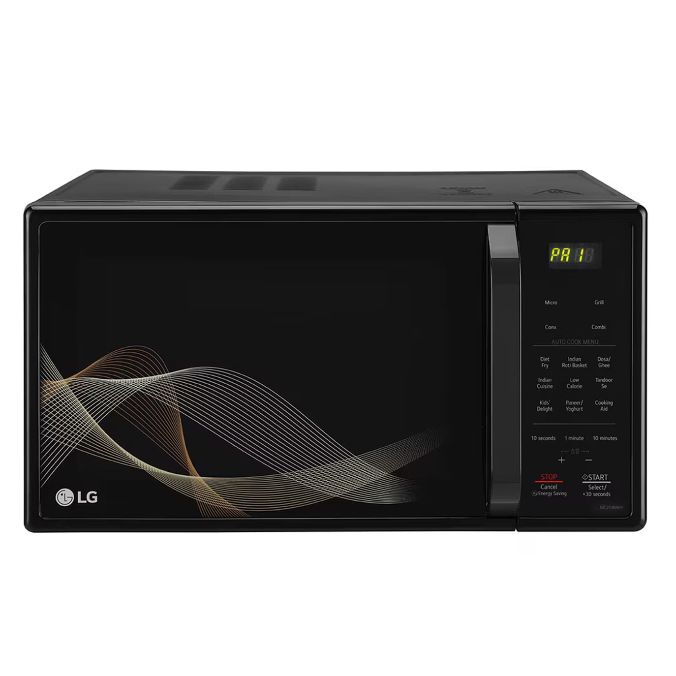 LG 21 Liter Convection Microwave Oven (MC2146BHT) model MC2146BHT front view - GharOne Nepal