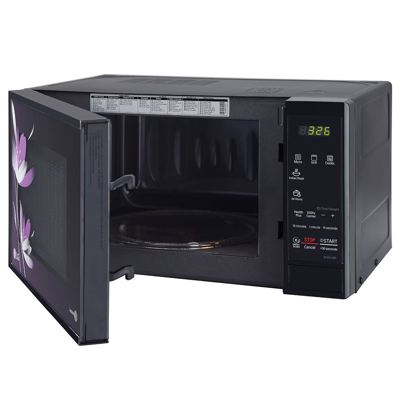 LG 20 Liter Grill Microwave Oven (MH2044BP) model MH2044BP front view - GharOne Nepal view 5