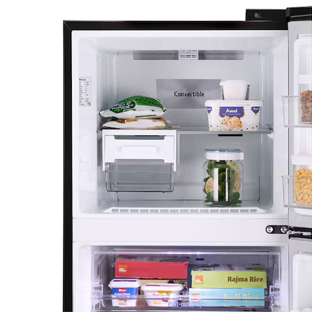 LG 360 Liter Double Door Refrigerator | Smart Inverter Compressor | Convertible | Door Cooling+ | ThinQ Wi-Fi (GLT400CESI.AESQ) model GLT400CESI.AESQ front view - GharOne Nepal view 5