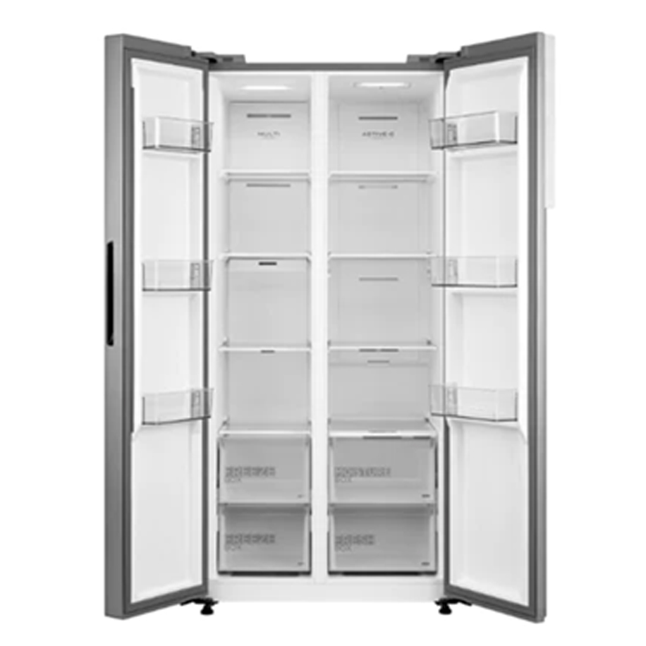 Midea 482 Liter Side-By-Side Refrigerator model MDRS619FIG46D front view - GharOne Nepal view 2