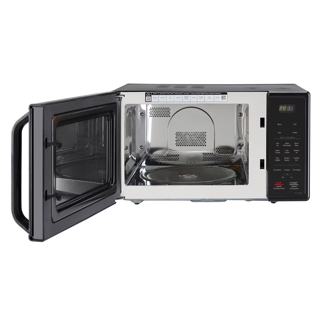 LG 21 Liter Convection Microwave Oven (MC2146BHT) model MC2146BHT front view - GharOne Nepal view 4
