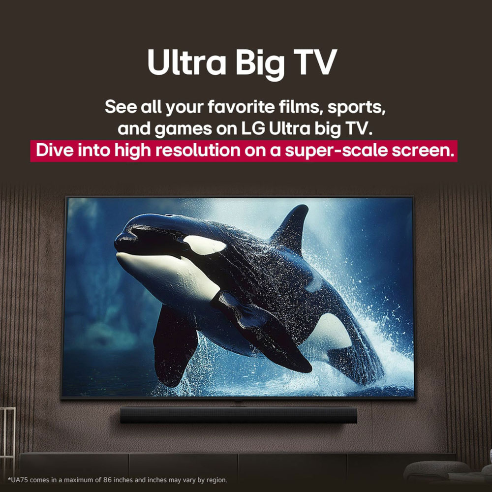 LG 55 Inch 4K UHD Smart LED TV | webOS 25 | α7 AI Processor Gen8 | HDR10 Pro | AI Magic Remote (55UA8450PSA) model 55UA8450PSA front view - GharOne Nepal view 7