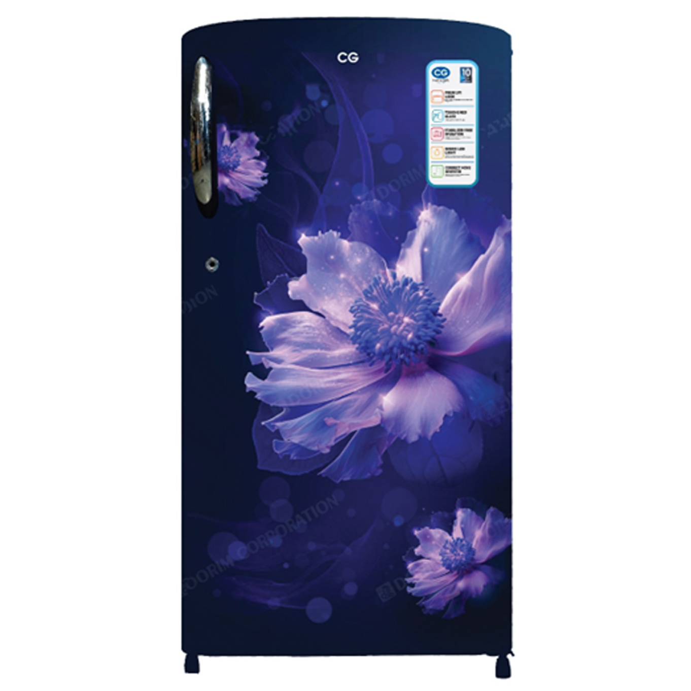 CG 175 Liter Single Door Refrigerator model CGS190DB01 front view - GharOne Nepal
