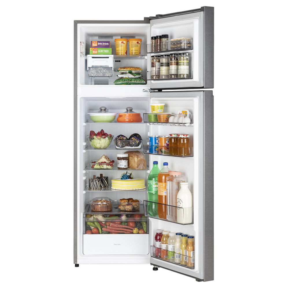 LG 238 Liter Double Door Refrigerator (GLM250BDSI.ADSQ) model GLM250BDSI.ADSQ front view - GharOne Nepal view 4