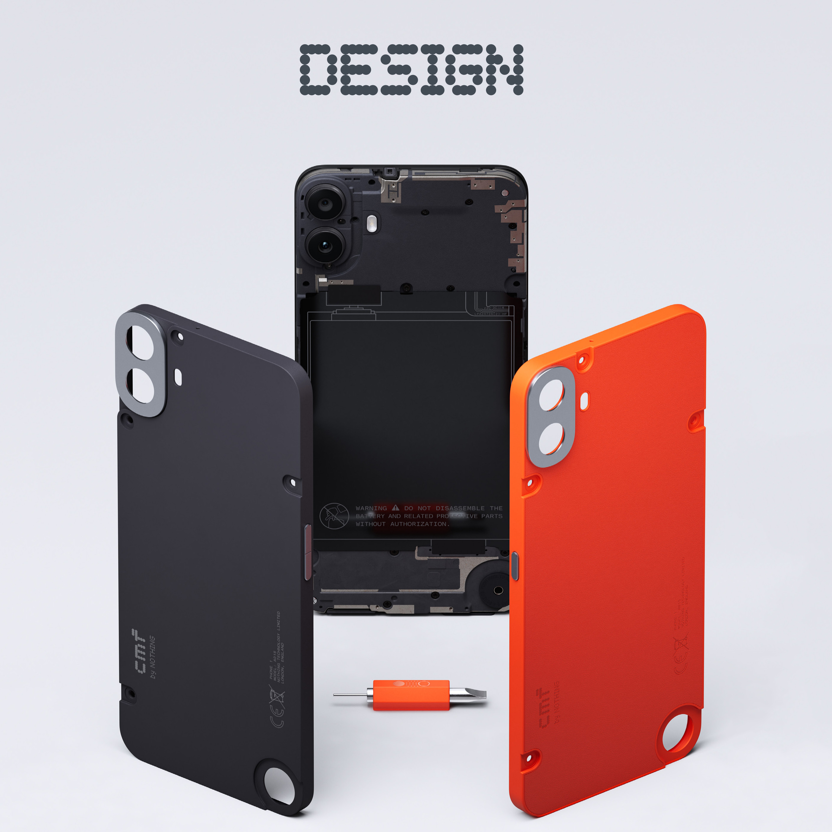 CMF PHONE 1 [ 8+256 GB ]  - Black model A015 CMF Phone 1 8GB+256GB Black front view - GharOne Nepal view 2