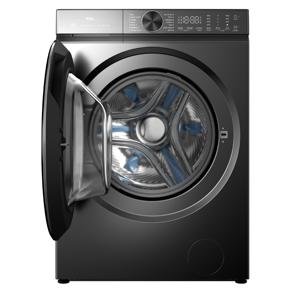 TCL 12 Kg Fully Automatic Front Load Washing Machine (C6812FLG) model C6812FLG front view - GharOne Nepal view 4