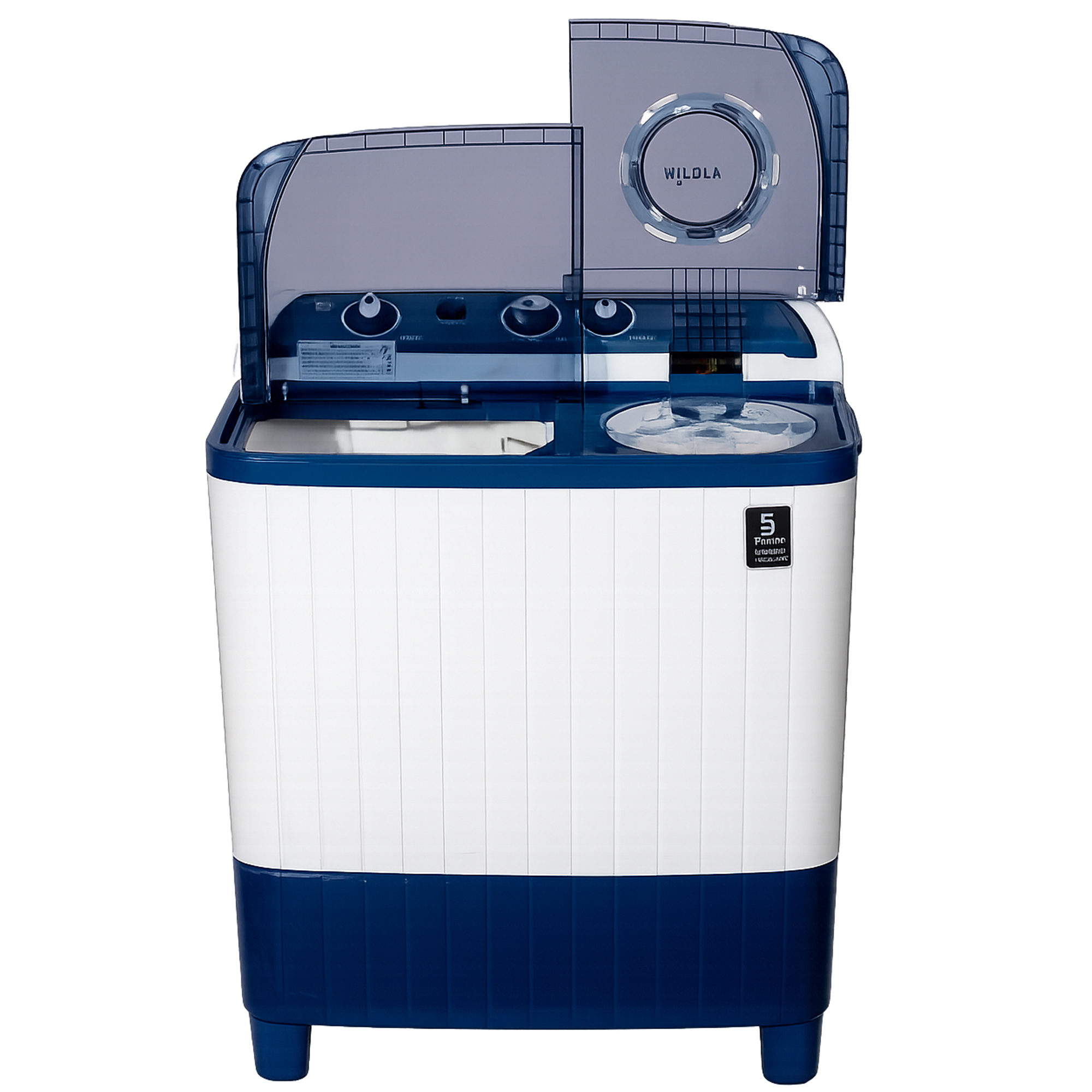 Sensei 7 Kg Semi Automatic Twin Tub Washing Machine model SWM7SA4 front view - GharOne Nepal view 3