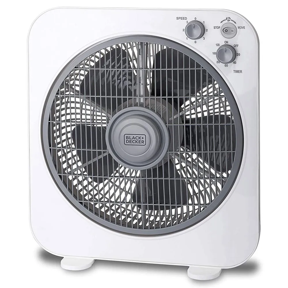 Black+Decker 12 Inch Box Desk Fan (FB1220-B5) model FB1220-B5 front view - GharOne Nepal view 3